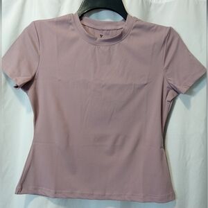 NWT Micro Tee Smooth Comfort Stretch Tshirt Casual Workout Lounge Cap Sleeves